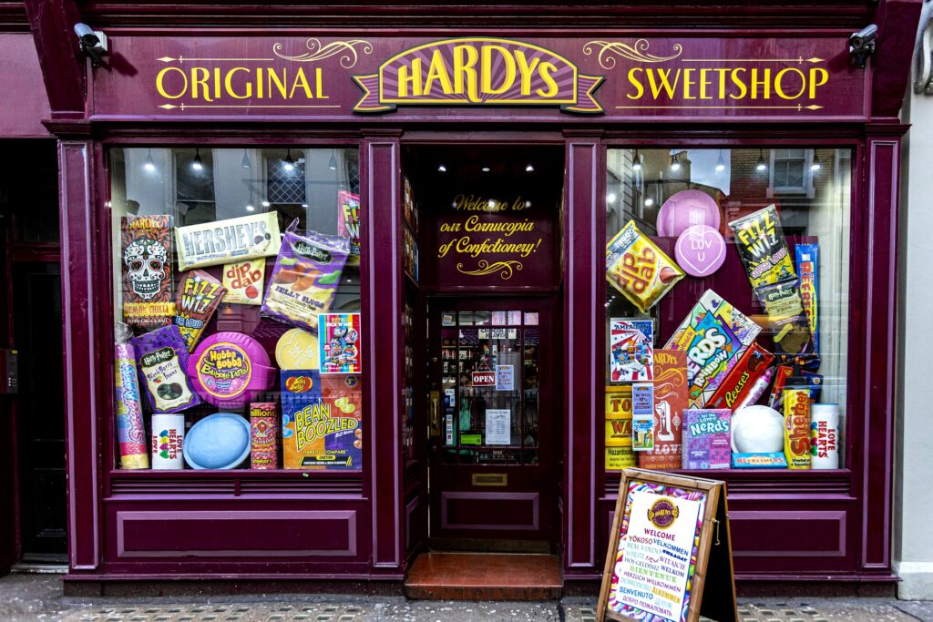Negozio di caramelle vintage Londra